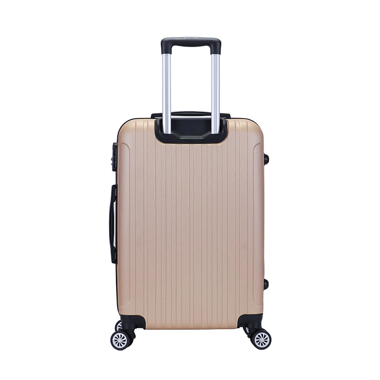 Factory wholesale ABS PC carry-on airplane travel 3 piece trolley suitcase luggage