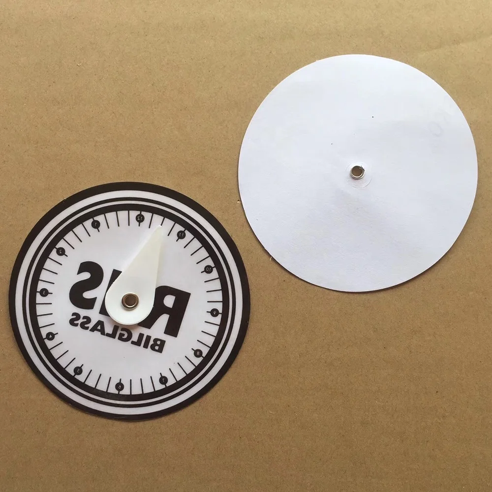 Car Accessories Custom Printing Round Shape Special Parking Disc Euro Parking Clock Parking Timer Sticker
