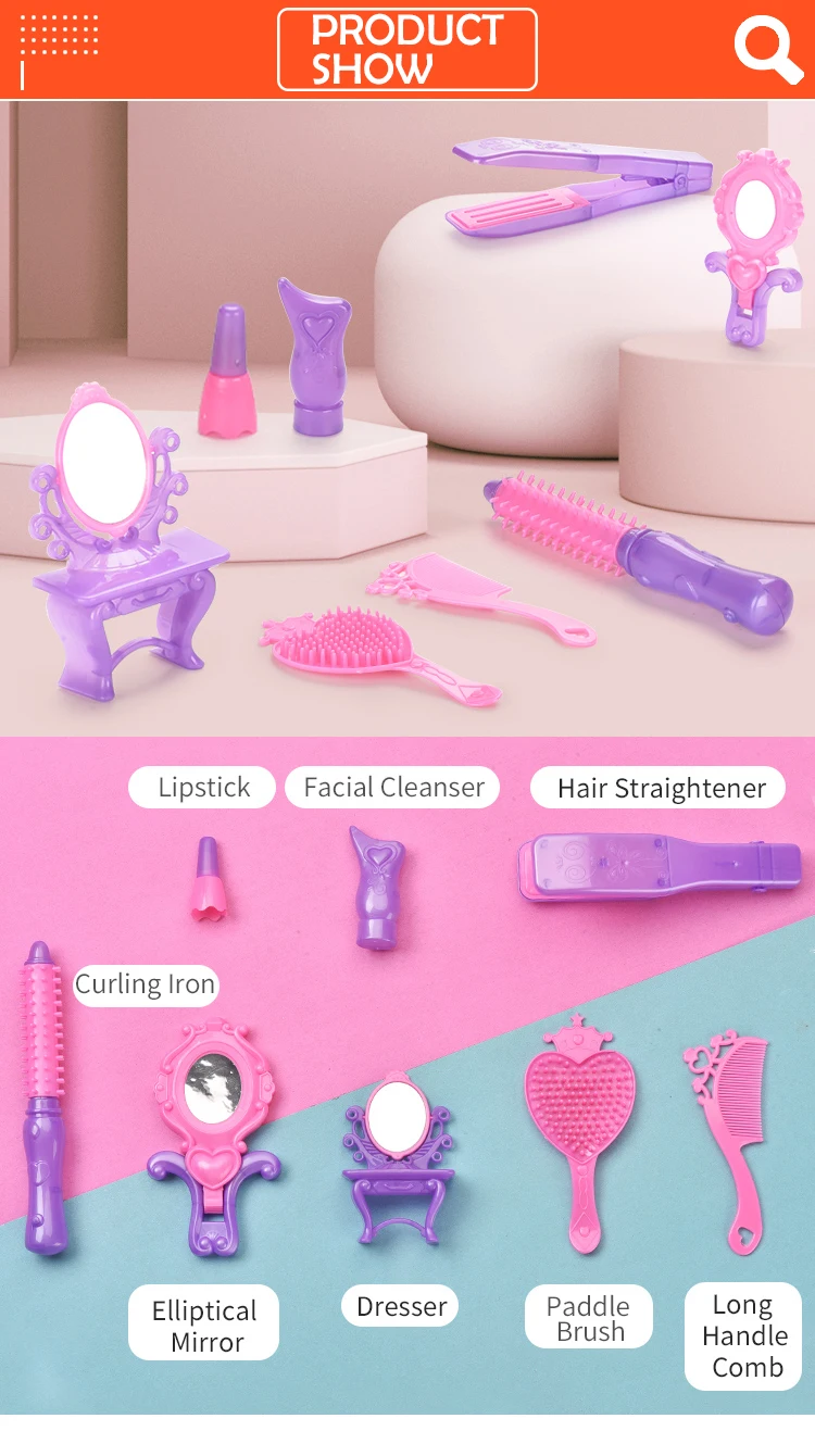 Fashion baby girls small pretend make up toy toy beauty play set