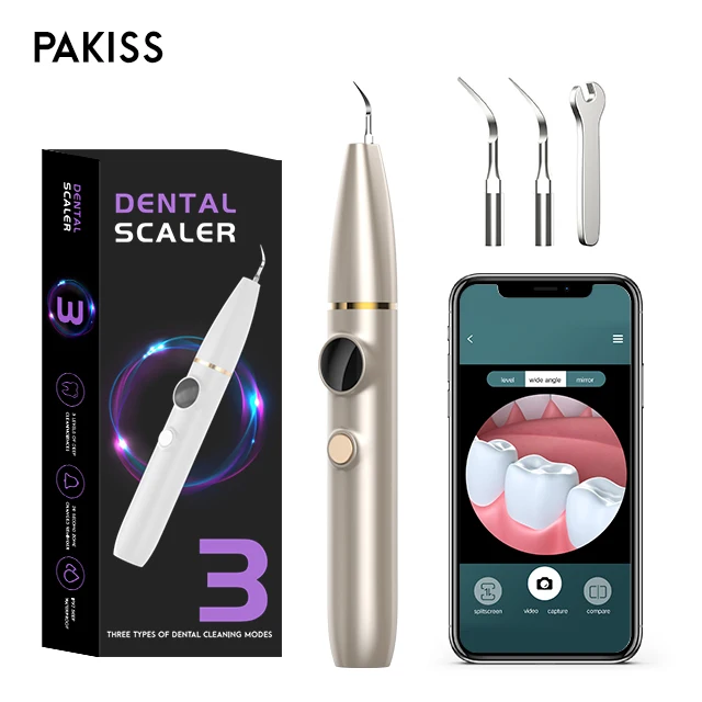 pakiss Dental Sonic Plaque Remove Dental Scaler Teeth Cleaner Tooth Calculus Tool Sonic ultrasonic tooth cleaner