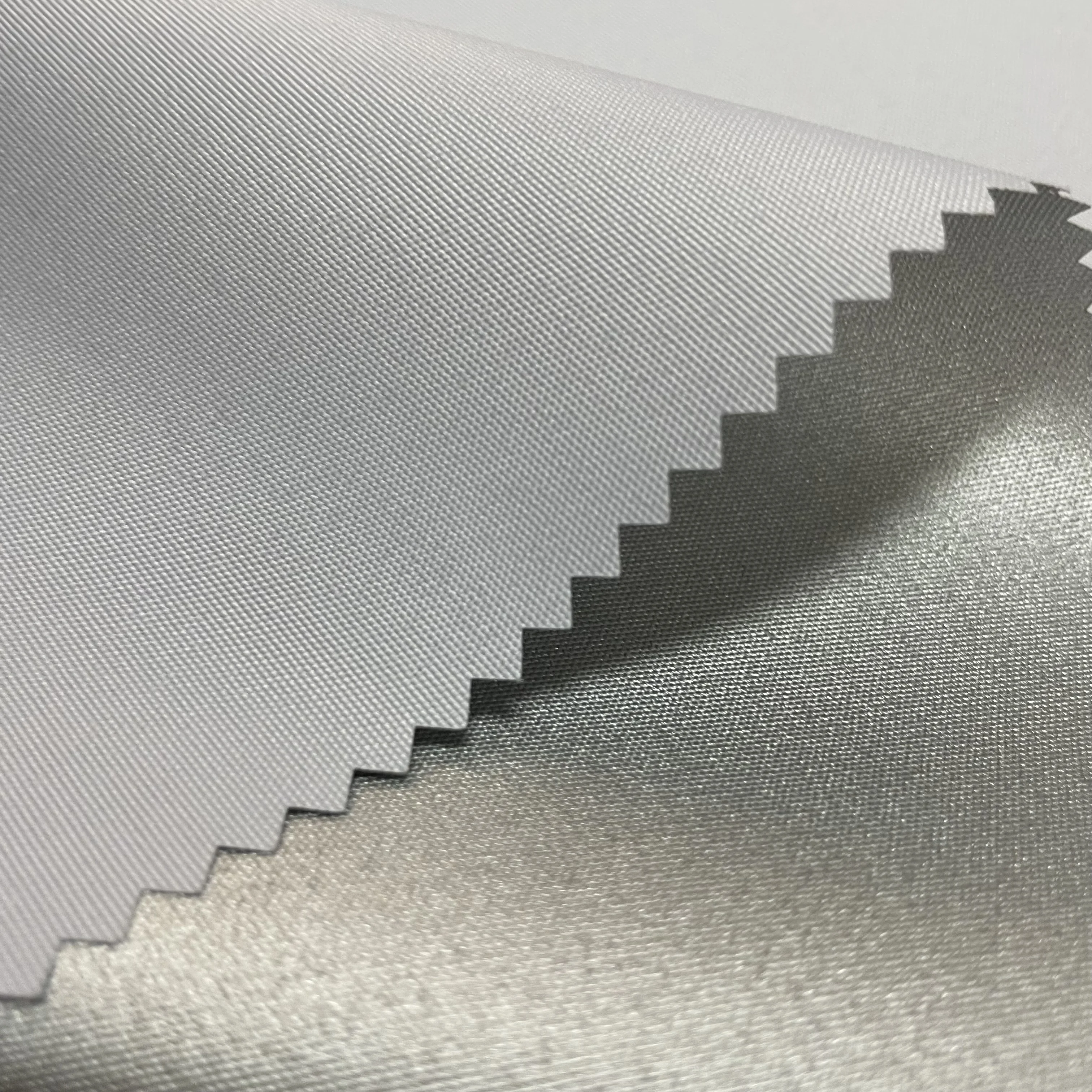 100% RPET широкая ткань Оксфорд с серебряным покрытием ПУ для