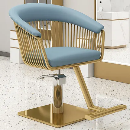 Salon furniture gold styling hairdressing chairs hair salon chairs fashion barber chair for lady
