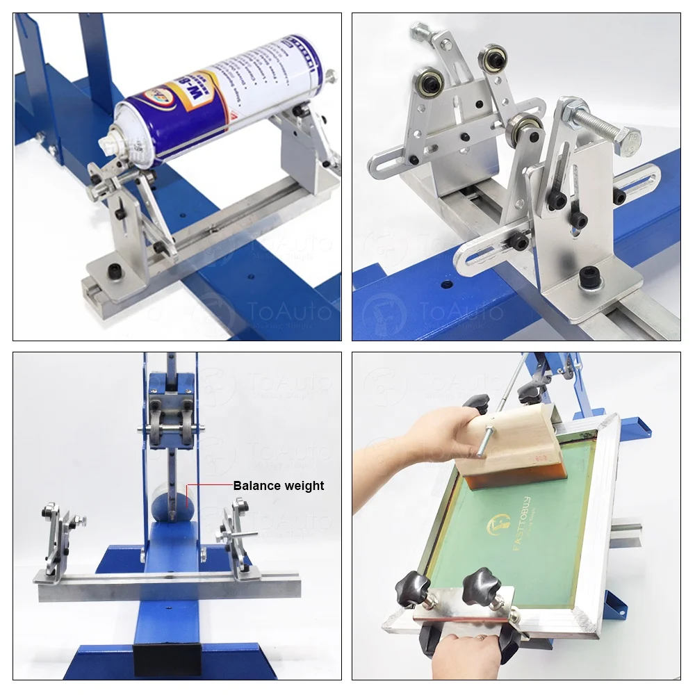
Manual Cylinder Screen Printing Machine For Mug Bottle Silk Screen Press Printer 