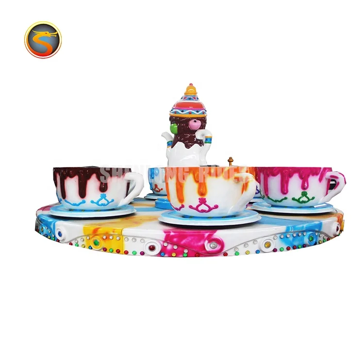 Outdoor amusement rides tea coffee cup rides children favorite portable amusement ride for sale