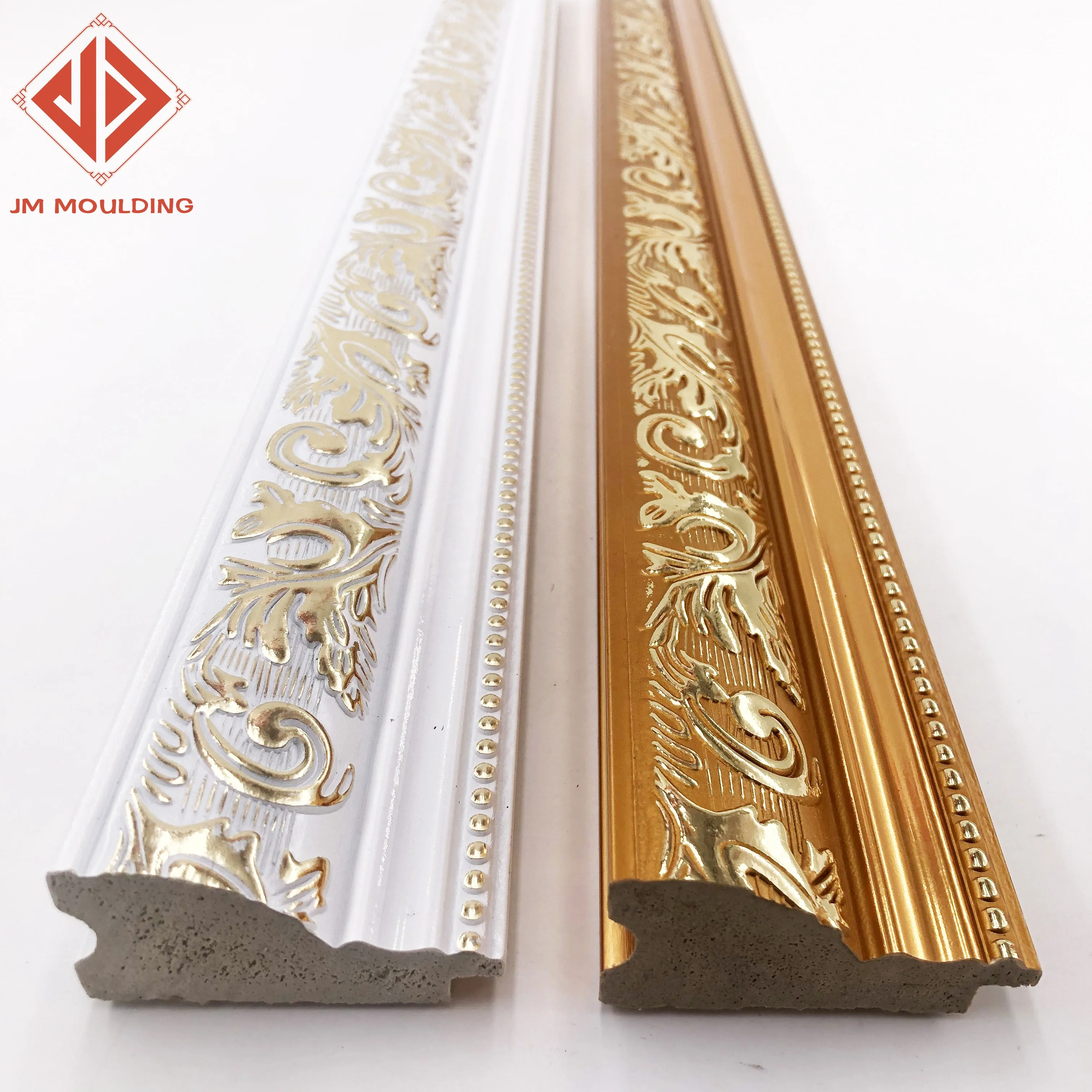 Embossed popular PS decorative picture mirror frame moulding plastic oil painting frame strips factory direct sale