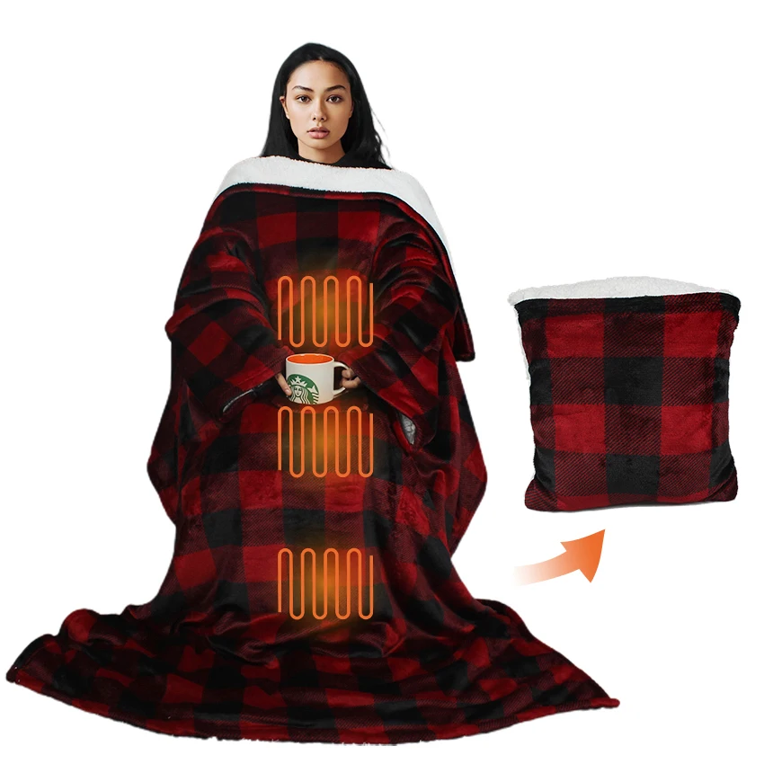 Лидер продаж, качественное 100% полиэфирное Фланелевое флисовое мягкое электрическое одеяло с подогревом, новый дизайн, оптовая продажа