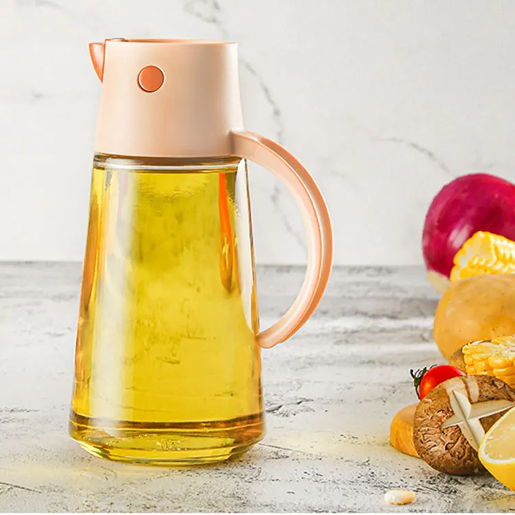 Kitchen Cooking Liquid Oil Condiment Dispenser Liquid Seasoning Glass Bottle