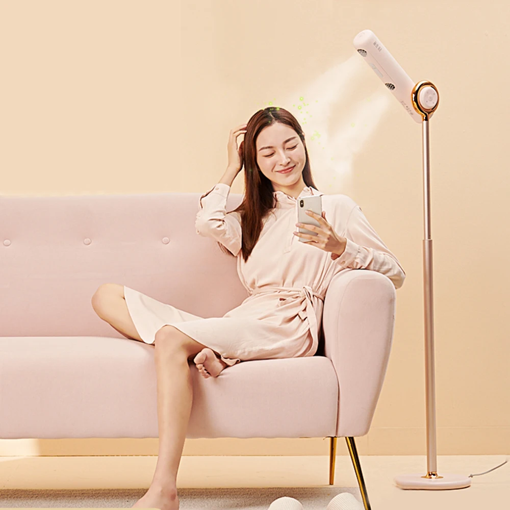 Modern adjustable professional wireless vertical hair dryer stand negative ion hair dryer with hood