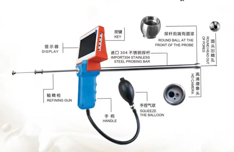 Cattle Cow Artificial Insemination Device Visual Endoscope Sperm Gun Veterinary Breeding