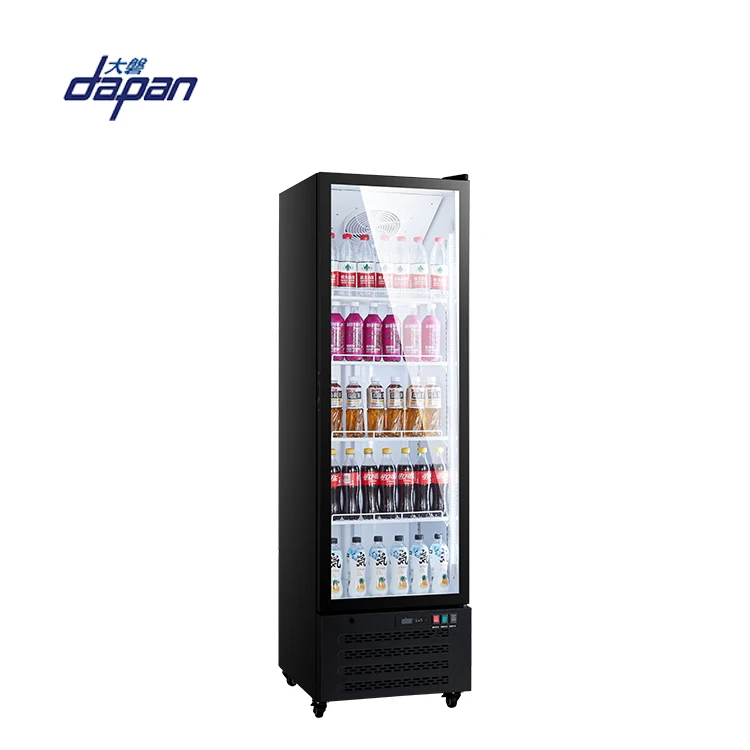 Upright Beverage Display Refrigerator Commercial Supermarket Fridge For Drinks 1 Door Beverage Cooler