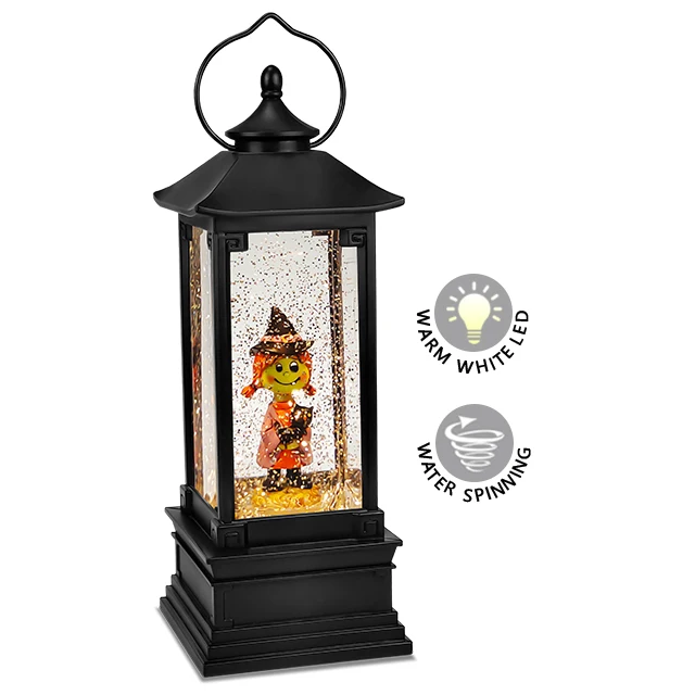Halloween Water High Quality Lantern Christmas Automatic Battery Operated Gifts Santa Claus Cheap Plastic Wholesale Snow Globes