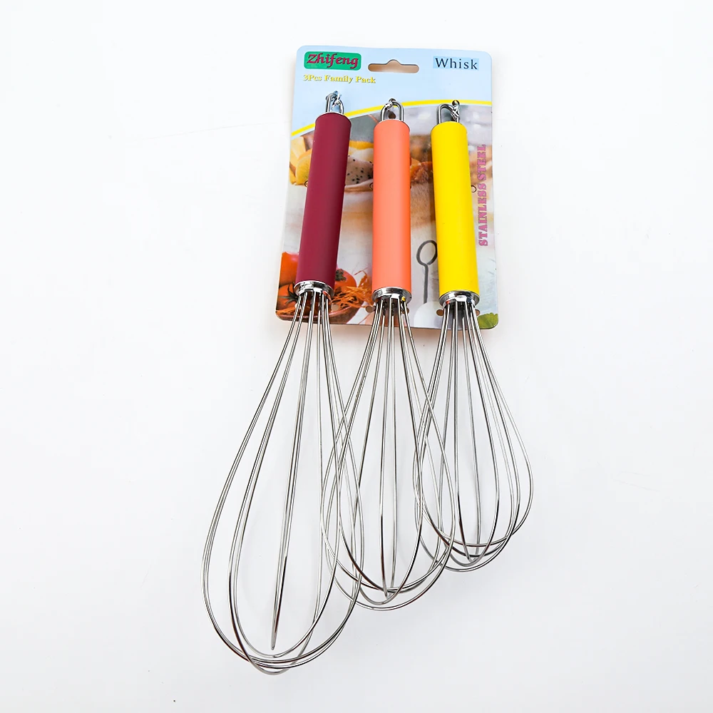 
3 Pack Stainless Steel Whisk 8