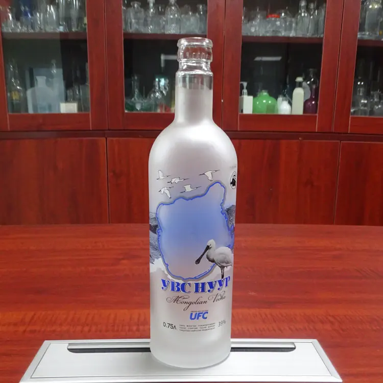 75cl branded custom Mongolian vodka bottle 750 ml