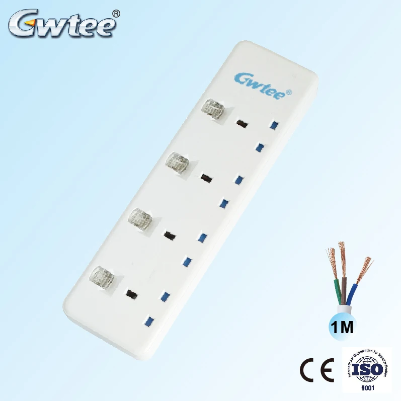Best Selling Power Strip CE ROHS Certificates 4 AC Power Strip