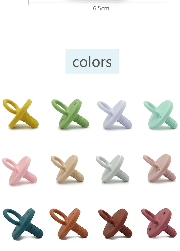 Classic Baby Nursing  Pacifiers Newborn Custom Good Grade Baby Silicone Pacifier
