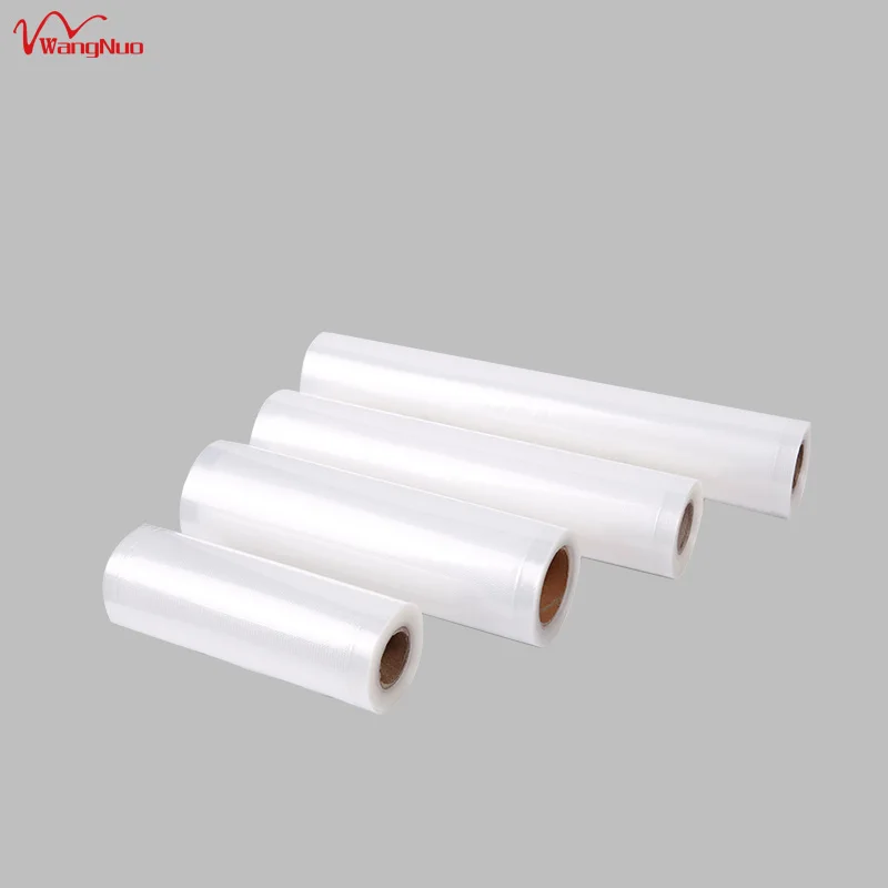 Factory BPA-Free Nylon Texture Embossed Plastic Vacuum Pouch Roll for Food Storage Packaging Gravure Printing Surface Handling