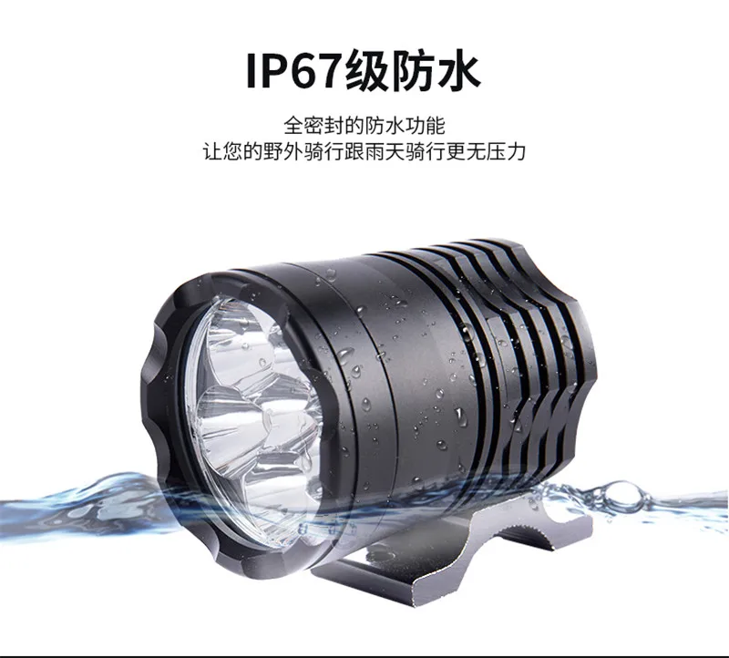 Black housing l4b waterproof 40w led headlight for motorcycle