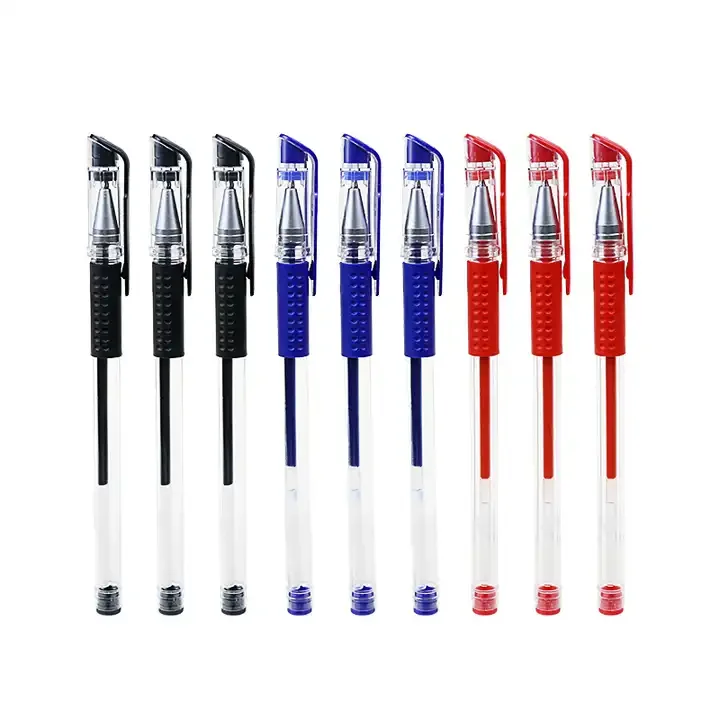 Cheapest Gel Pen Biros Red Blue Black Classical Appearance Fit For School Students Office