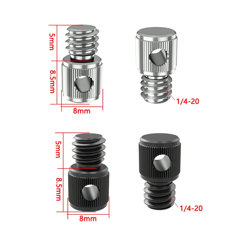 1/4 Lanyard Screw Digital Camera Accessories with Lanyard Hole 3/8 SLR Camera Tripod Screw