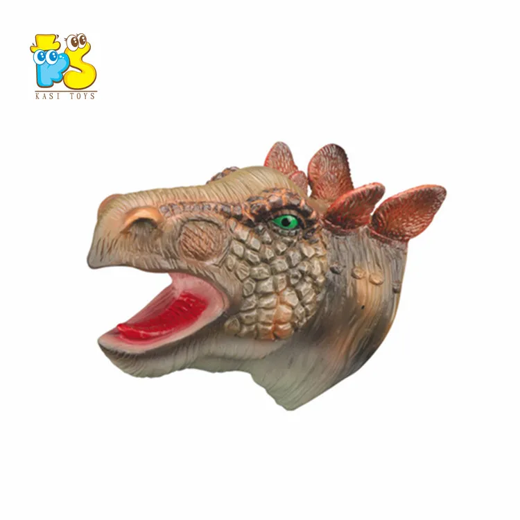 Wholesale realistic hand puppets toy for kid preschool education multiple styles dinosaur head toy