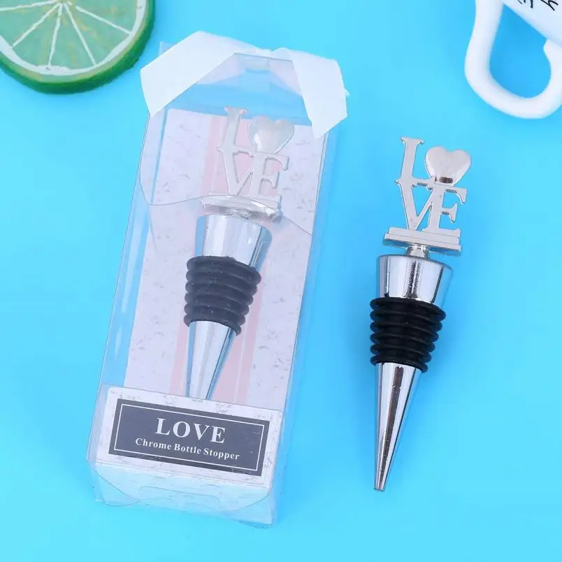 
Make it Mine Chrome Heart Bottle Stopper with Custom Design Inserts 
