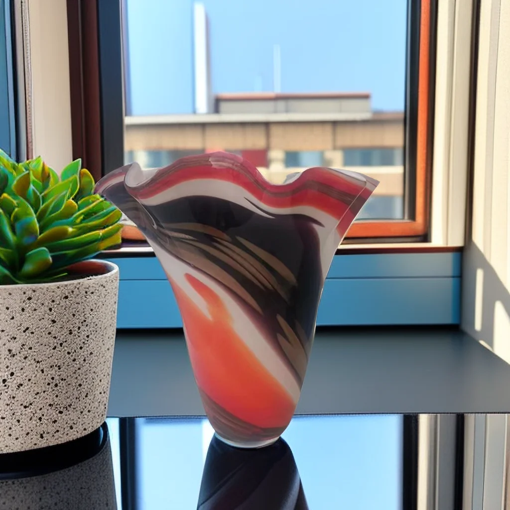 Vintage Custom art picasso sculpture hand blown colored luxury bottle creative flower murano glass vase modern glass vases