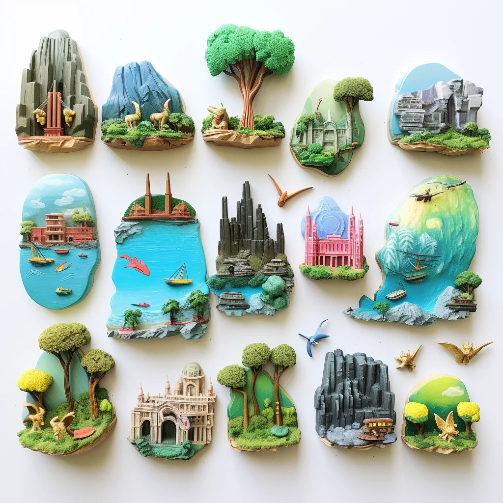 Wholesale Custom European Countries Different Country Souvenirs Fridge Magnet Poland Germany Souvenirs Fridge Magnets