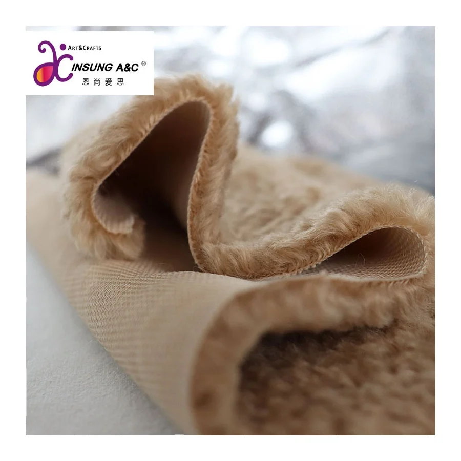 Recycled Grain Fabric 100% Polyester Warp Knitting 12 MM Plain Hoodies Sherpa Fleece