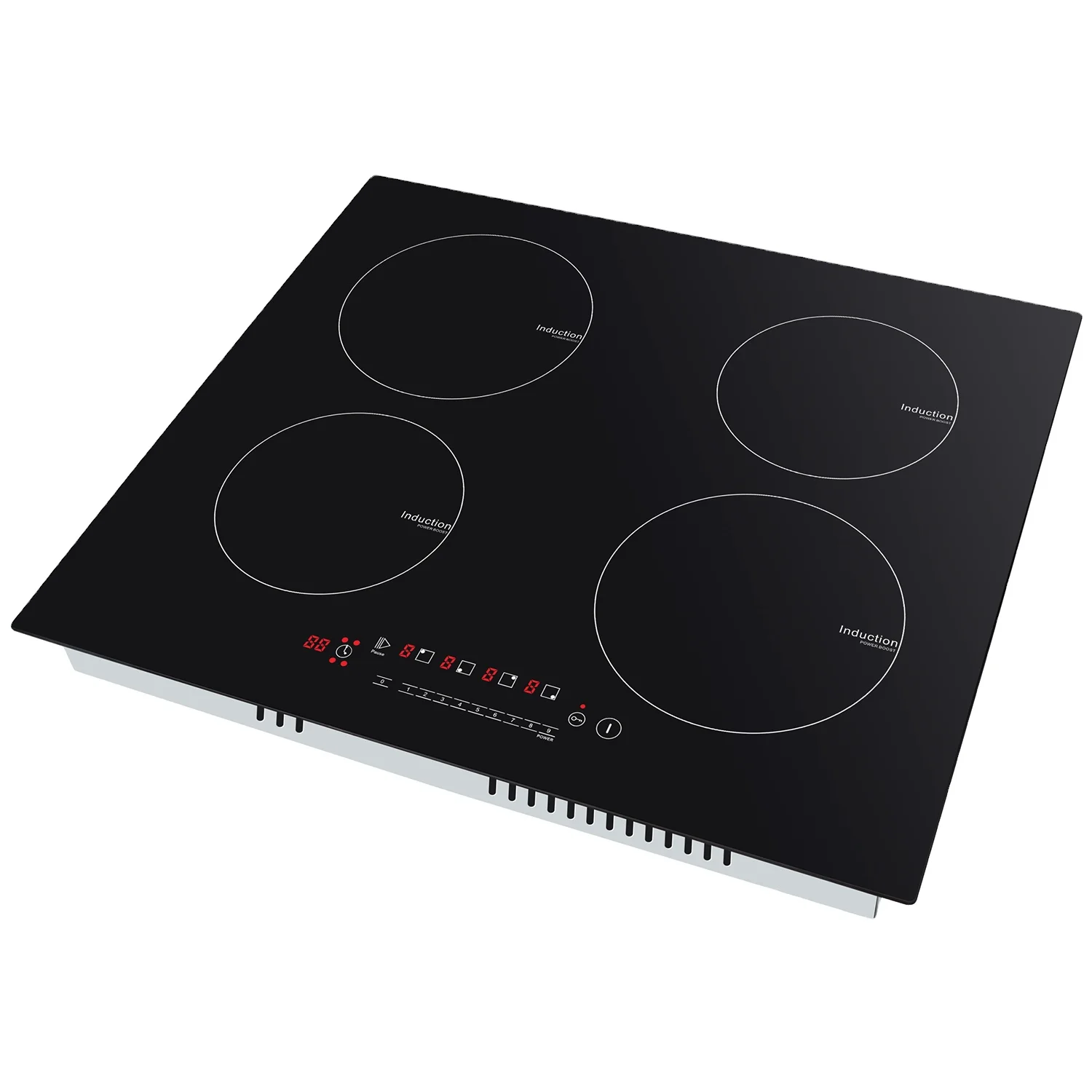 220V 4 Hot Plate OEM/ODM Four Burner Kitchen Appliances Built-in Auto Off Child Safety Lock Induction Cooker Electric Materials