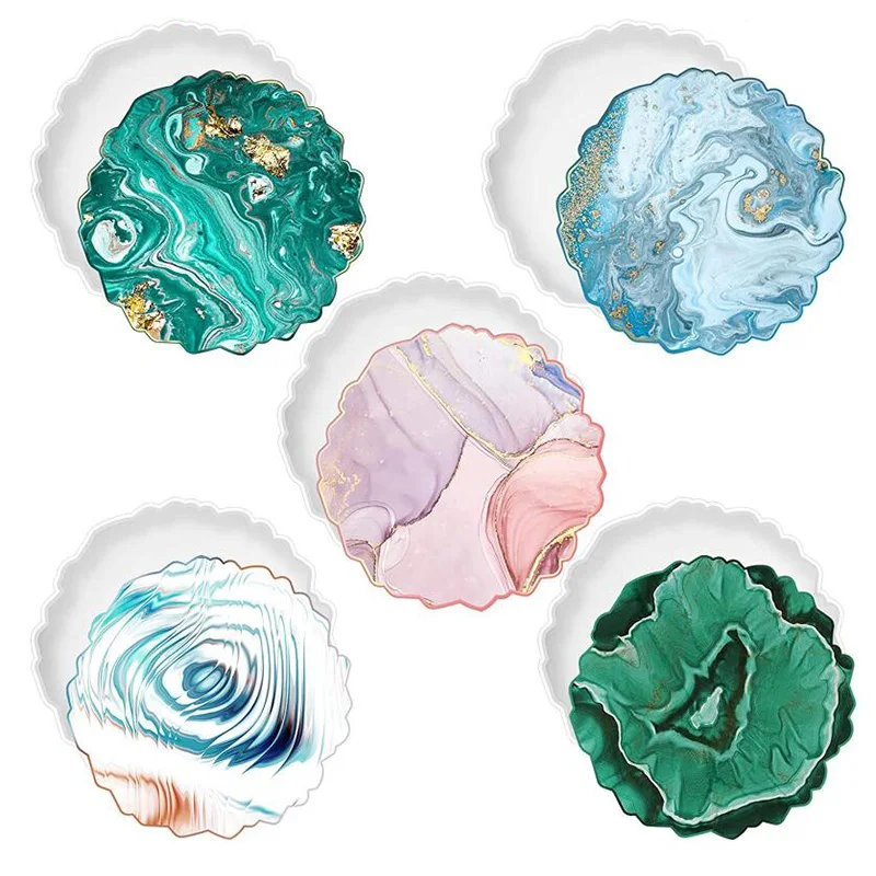 Силиконовая форма для подставки из эпоксидной смолы, 18 форм