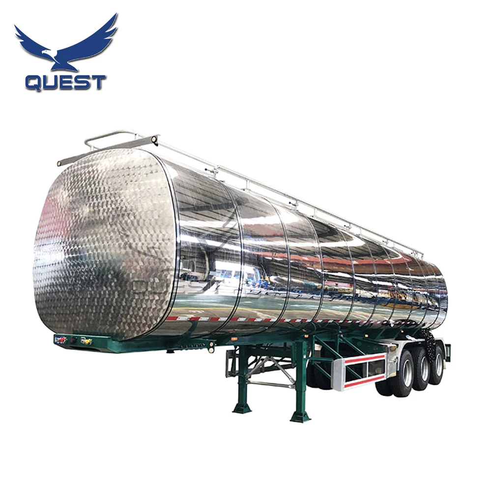 44000 liters mirror aluminium ally liquid petrol fuel tanker truck trailer for sale