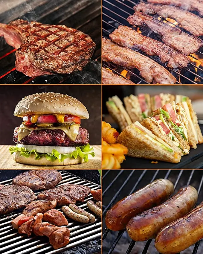 Stainless Steel Square Burger smasher Non-Stick Bacon Grill  Press Burger Professional Griddle Accessories Kit