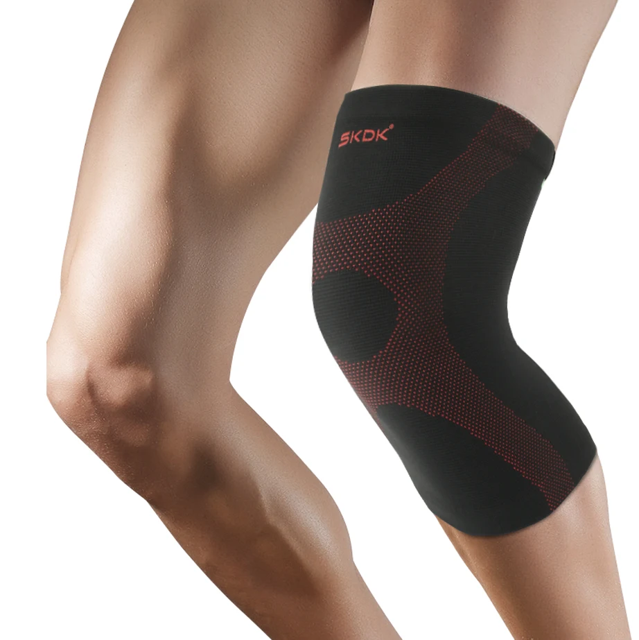 Knitted Elastic Anti-slip Fitness Knee Support Sports Knee Brace Compression Knee Sleeve