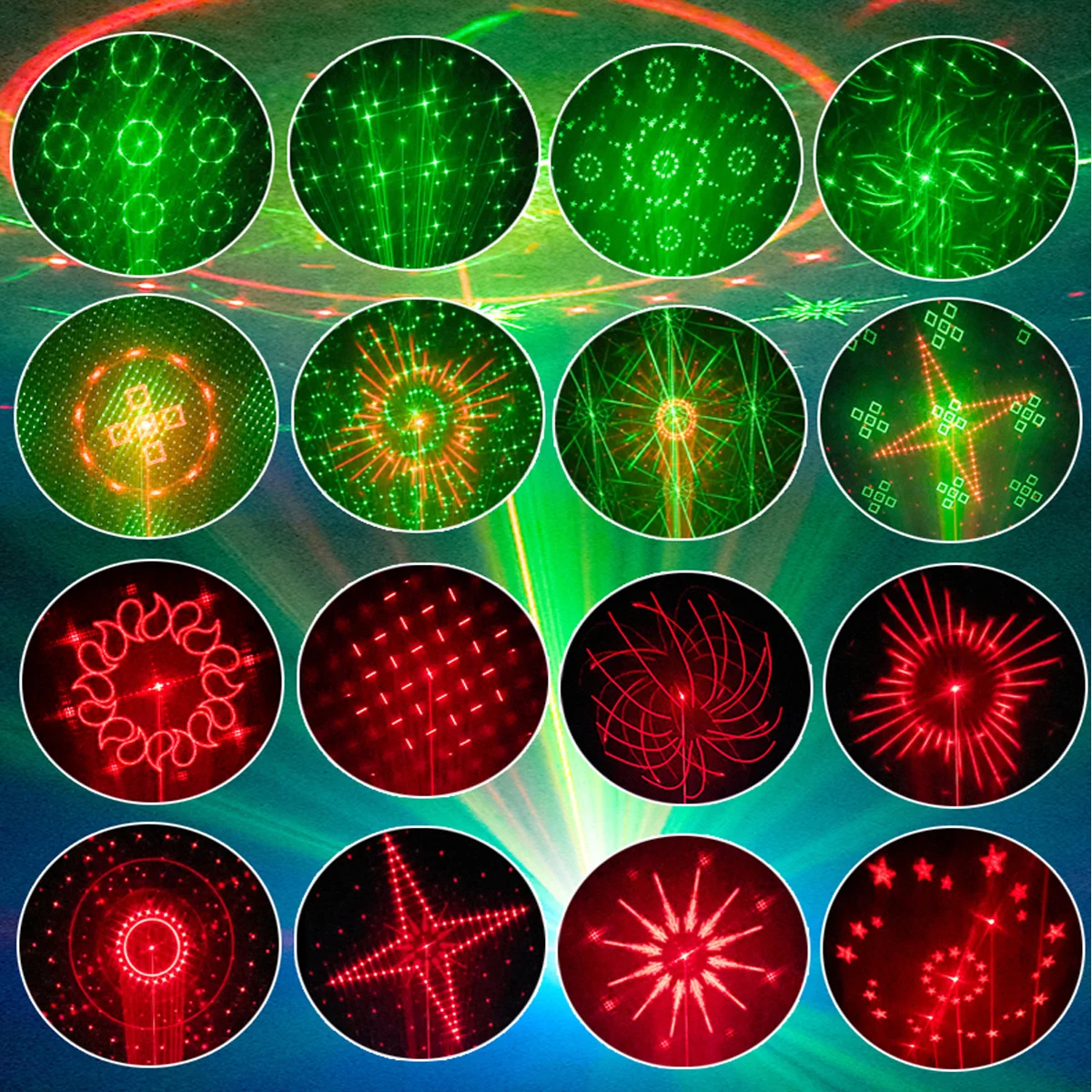 LED Strobe Projector Lights Disco Ball Effect DJ Xmas Club Holiday Dance Birthday Home Decor Remote Control Party Novelties