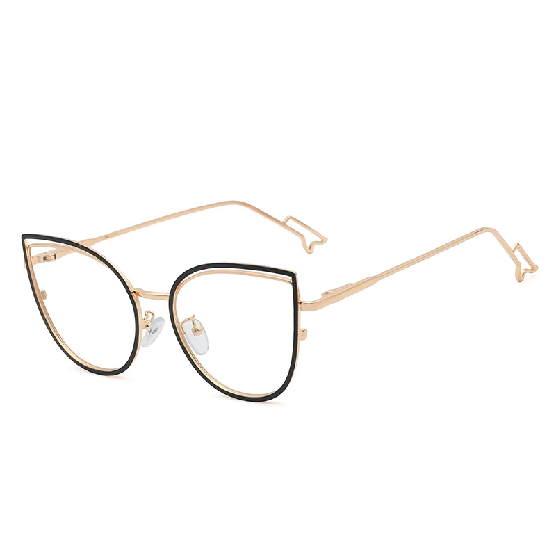  SHINELOT 95597 New Fashion Optical Frames Anti Blue Light Blocking Glasses Women Retro Computer Eyeglasses Fit