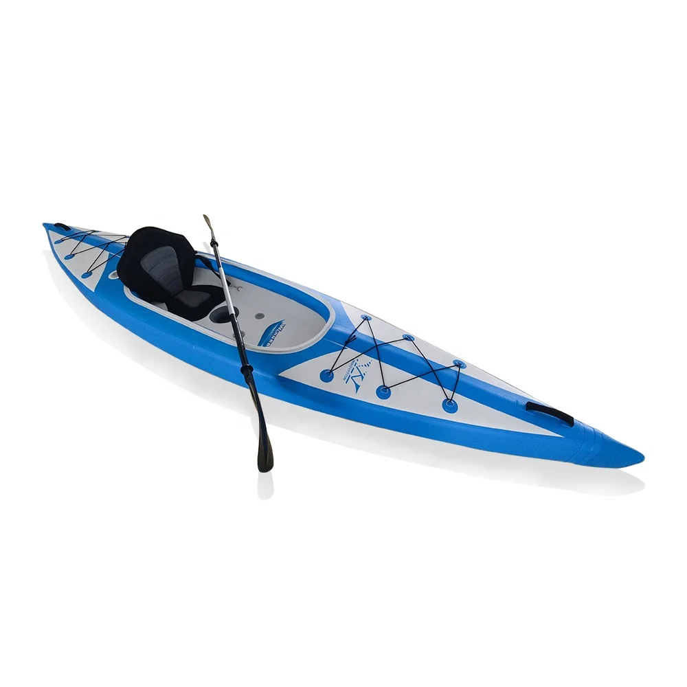 Weihai Factory Foldable kayak Canoe fishing 2 Person Drop Stitch Inflatable Kayak