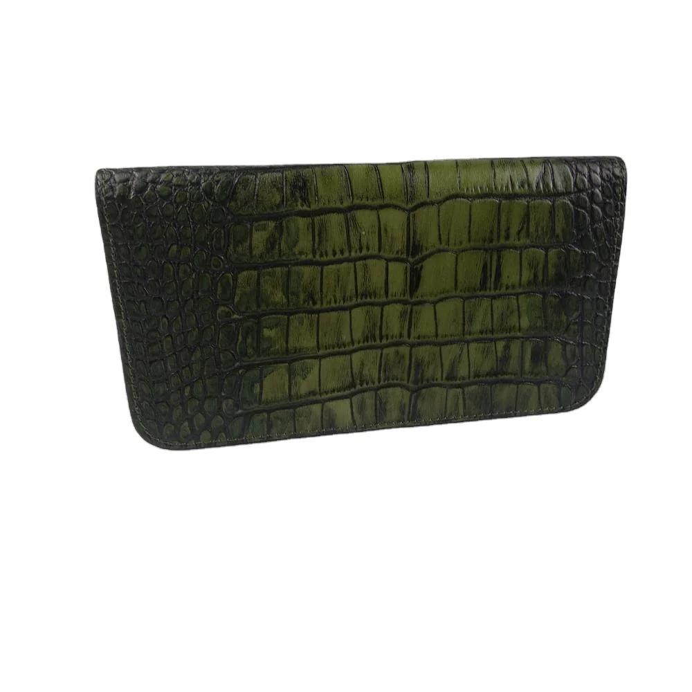 Italian Wallet Made in Turkey Leather Men Green Shiny Colour Leather Latest Trends