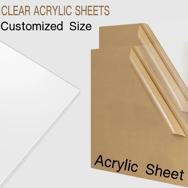 Manufacturer Clear Acrylic Board Acrylic Sheet 1220*2440mm 1mm 2mm Cast Extrude Acrylic