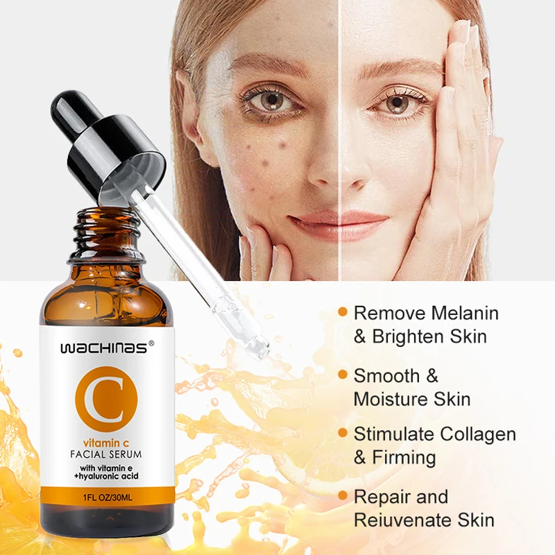 Vitamin C Facial Serum brightening skin color removing yellow and firming anti-wrinkle improvement dark repair color spot