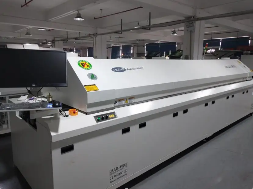 Factory direct sales F8-500 Large eight  zone lead-free hot air SMT reflow soldering machine  for SMT production line