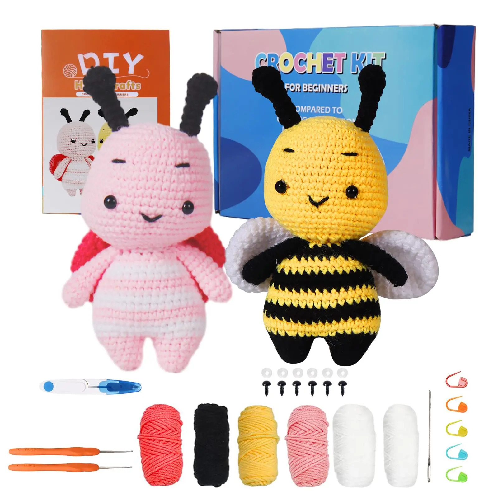 Crochet Kit for Beginners Crochet Animal Kit with Step-by-Step Video Tutorials, Beginner Crochet Ki