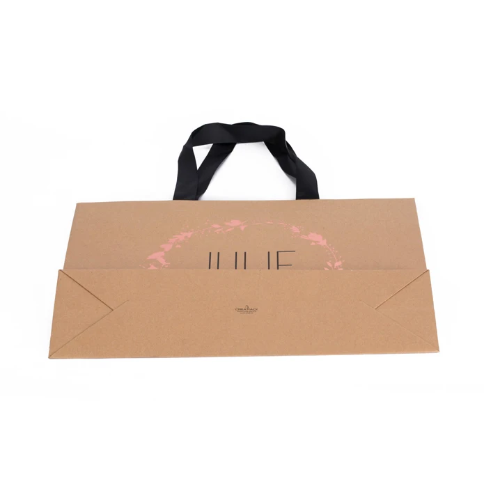 Recycled Luxury Paper Shopping Bag with Handle Custom Logo for Clothes Jewelry Shopping Gifts Packaging Bag OEM Offset Printing