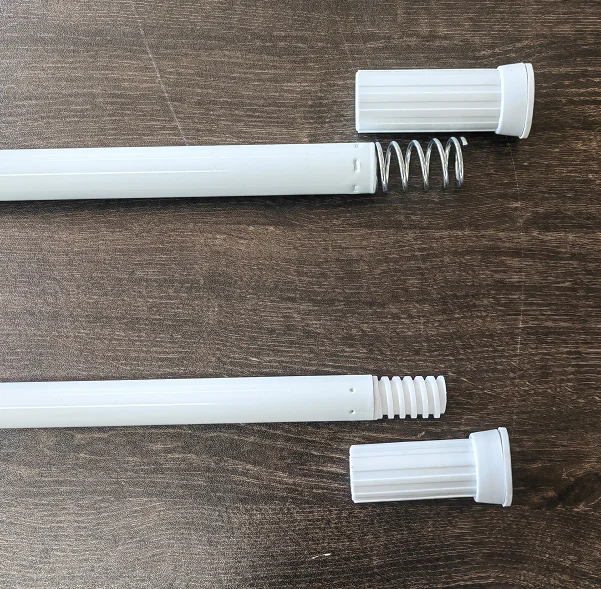 Shower Curtains Rail Adjustable length 70-120CM/110-200CM Iron Coated Shower Curtain Poles Bathroom Rod