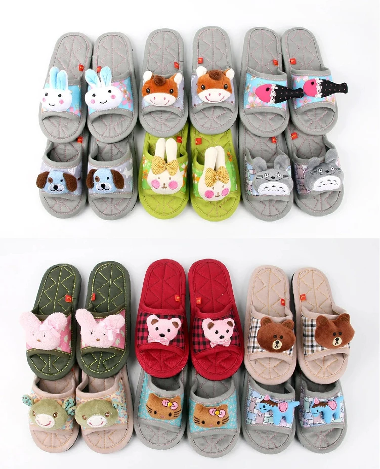 
Hard-Wearing Children Animal Slippers Fashion Children Heel Slippers Skin-Friendly Children Bedroom Slippers 