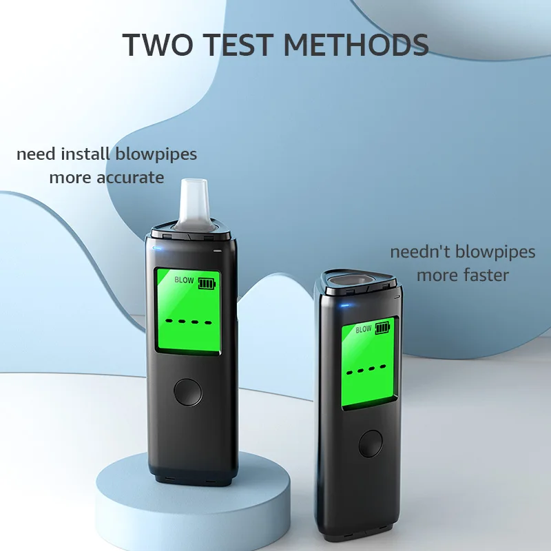pretty portable keychain Breathalyzer alcoholmeter digital for home/personal use/gift Alcotester breath alcohol testerMr black05