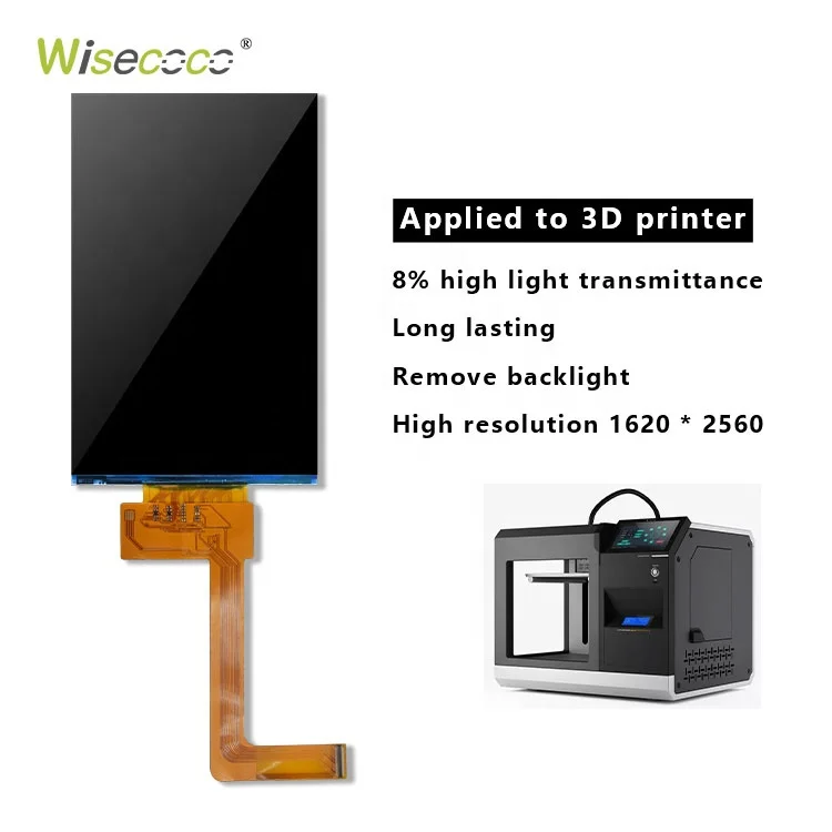 Long Lifespan Original New 6 Inch 2k Monochrome Lcd Display Screen Panel High Resolution For 3d Printer