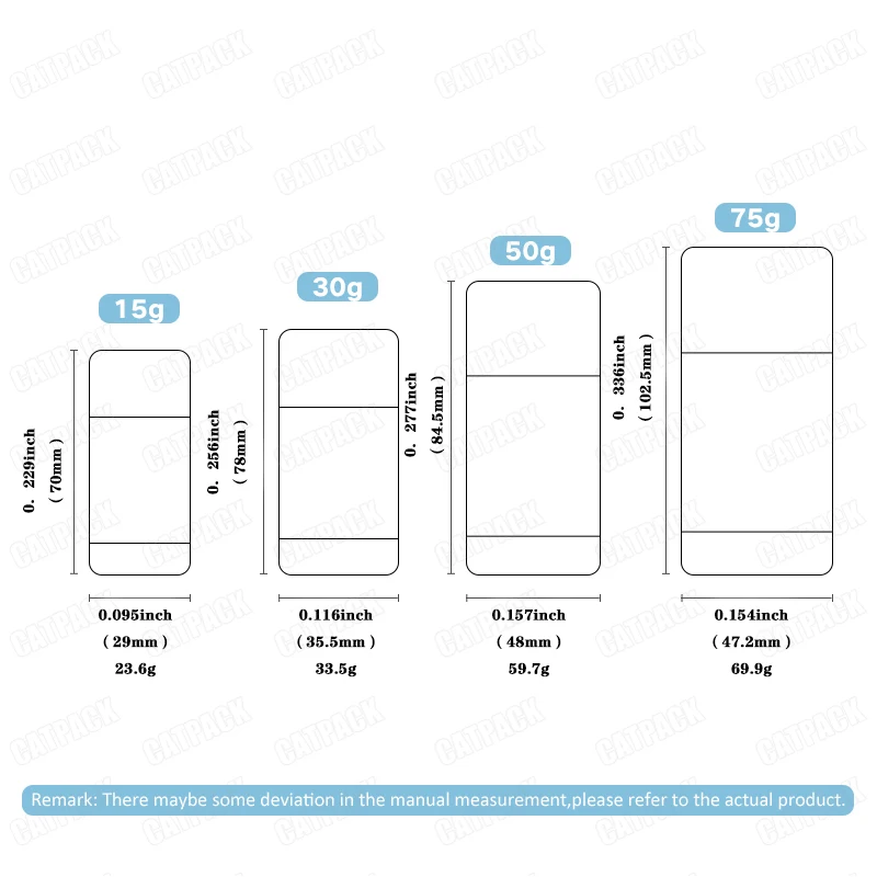 Round Twist Up Salve Plastic Deodorant Tube 15ml 30ml 50ml 75g Black White Clear Empty Plastic Deodorant Stick Container