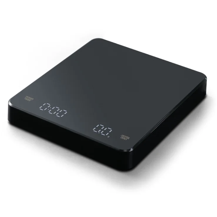 3kg weight electric digital LCD stealth touch botton rechargeable kitchen coffee scale with timer electronic coffee scale