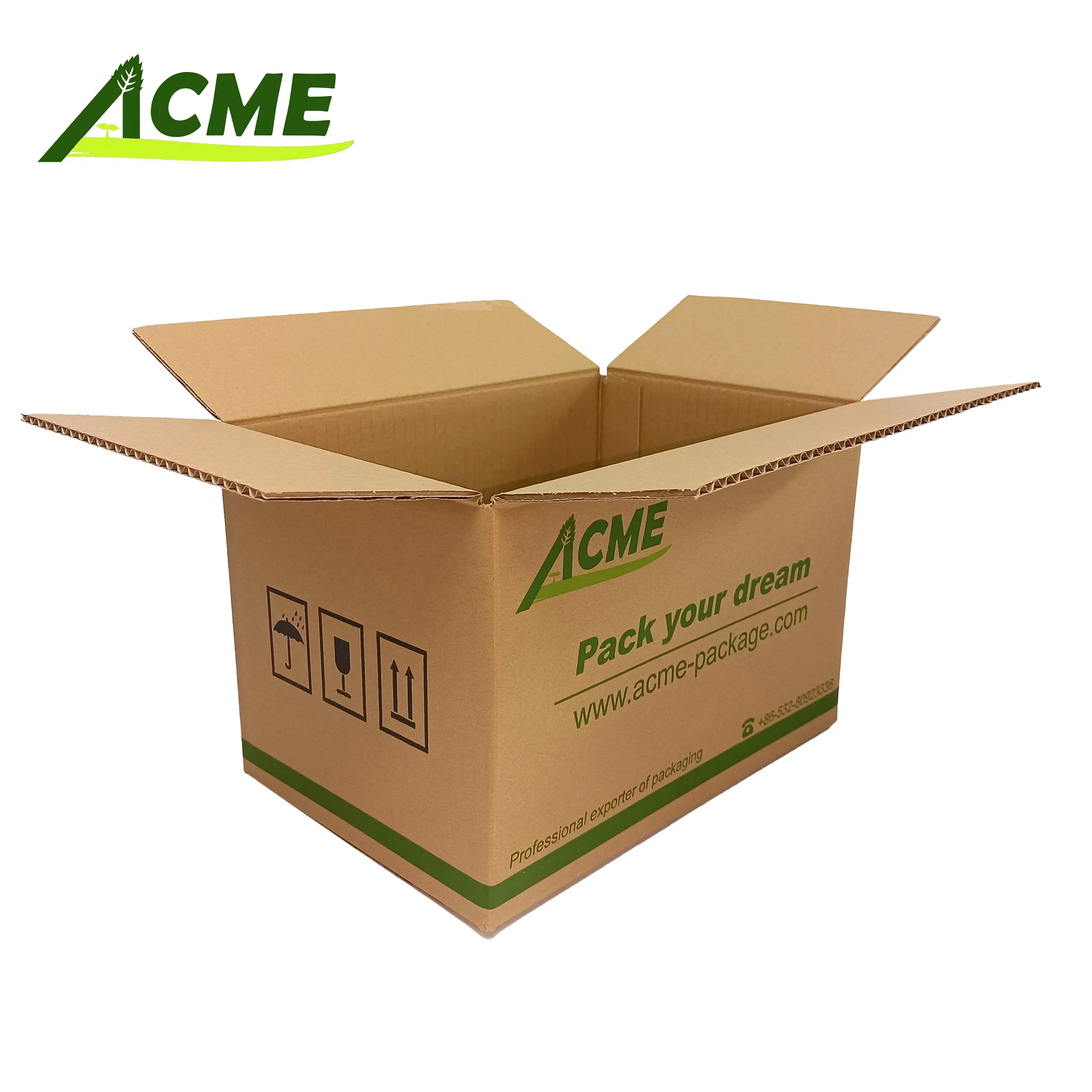 Wholesale High Quality Printing Logo Hard 5/7 Layer Cardboard Carton Box Moving Corrugated Box Packaging