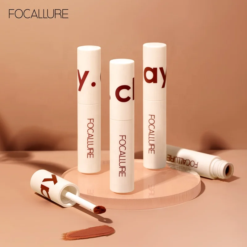  FOCALLURE оптовая продажа макияж веганская жидкая помада нюдовые матовые Жидкие помады глина для губ